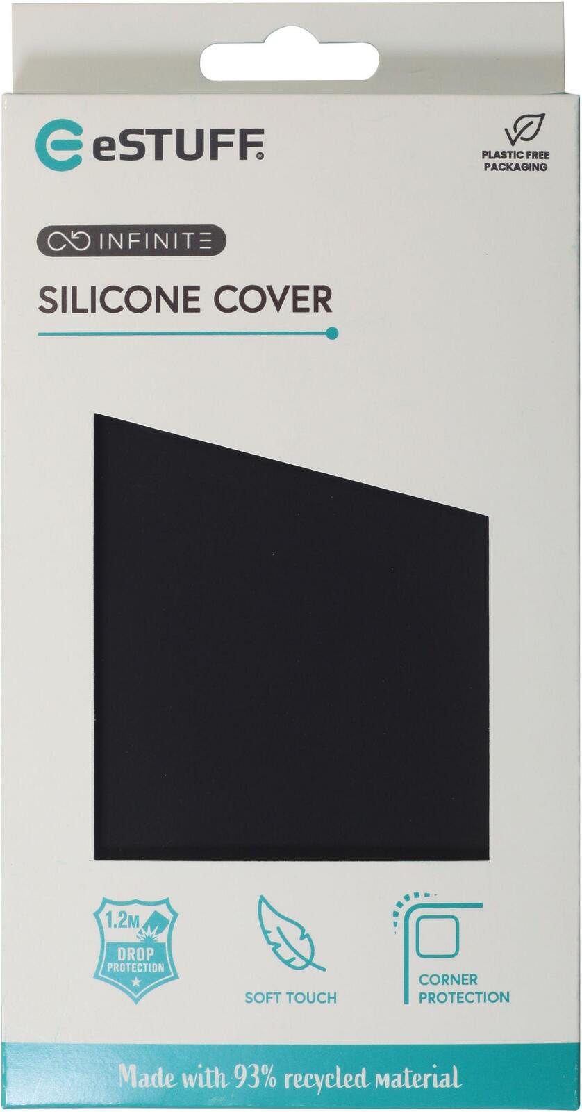 eSTUFF iPhone 16 Pro INFINITE RIGA Silicone Cover - Black eSTUFF iPhone 16 Pro INFINITE RIGA Silicone Cover - Black